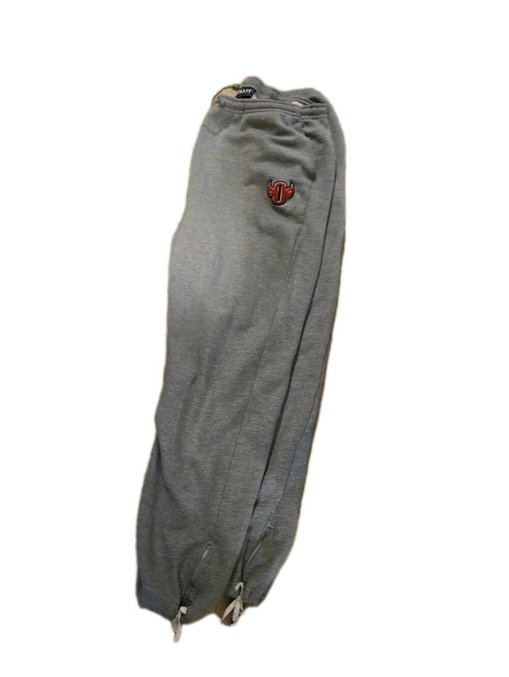 Outkast Clothing Co Gray Sweatpants O Red Logo 2000s Hip Hop ATL XL Y2k Zip Heel